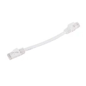 Monoprice Cat5e Ethernet Patch Cable - 0.5 Feet - White | Network Internet Cord - RJ45, Stranded, 350Mhz, UTP, Pure Bare Copper Wire, 24AWG - Flexboot