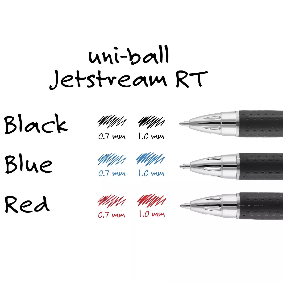 uni-ball Jetstream RT Retractable Rollerball Pens Fine Point 651827