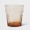 12oz Glass Tremont Short Faceted Tumbler Brown - Threshold™