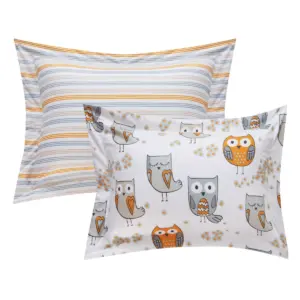 6pc Twin Horned Bed In A Bag Comforter Set Gray - Chic Home Design