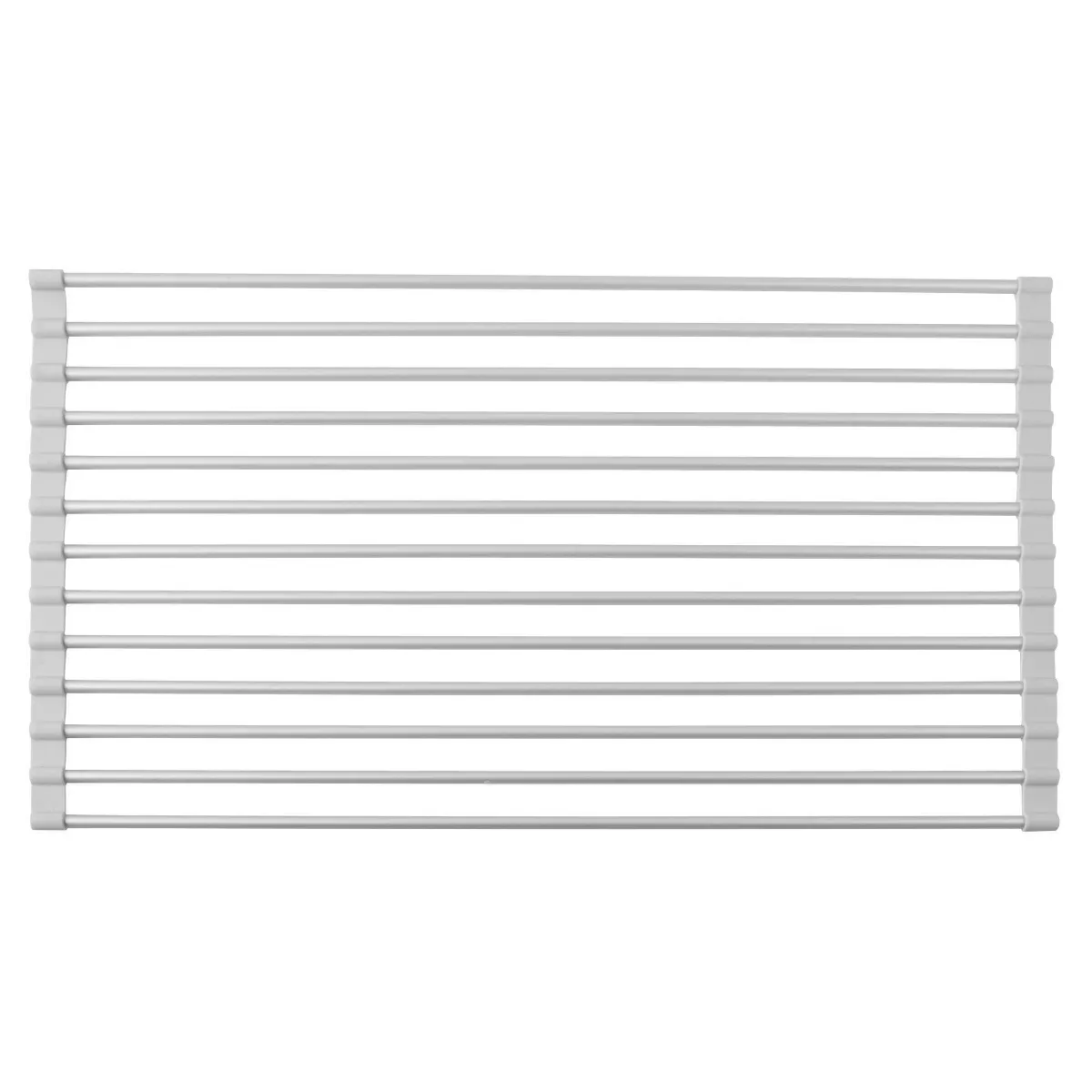 iDESIGN Metro Aluminum Over Sink Drain Board Silver