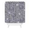 Caroline Okun Protea Shower Curtain Gray - Deny Designs
