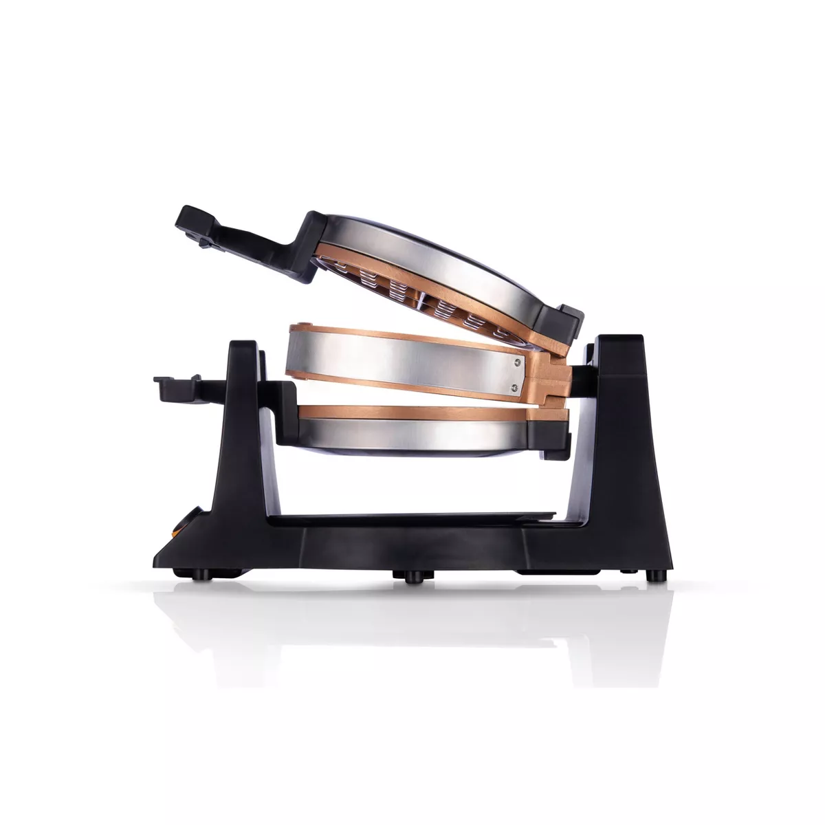 CRUX Double-Rotating Waffle Maker - Silver