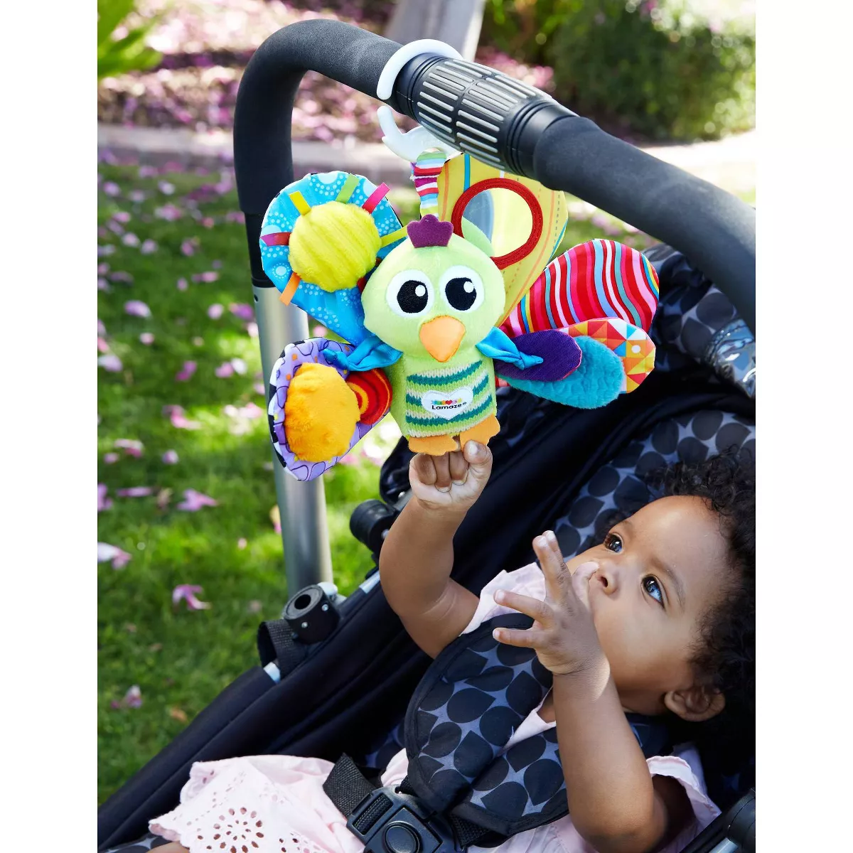 Lamaze Clip & Go Jacques the Peacock Sensory Development Baby Toy
