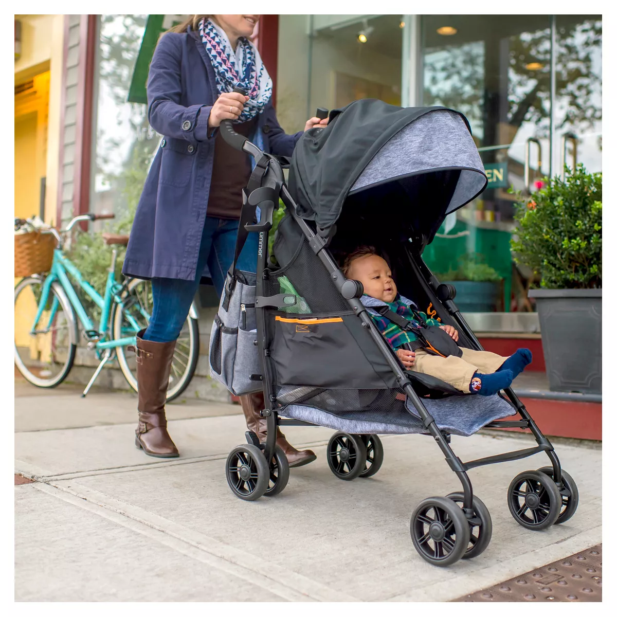 Summer Infant 3Dtote Convenience Stroller (Black/Gray)