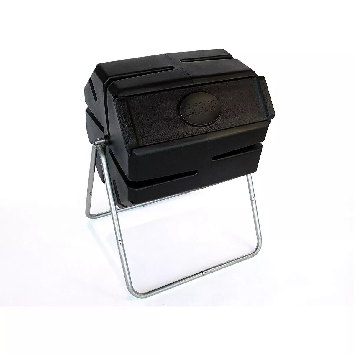 FCMP Outdoor Portable 37 Gallon 1 Piece Tumbling Composter Bin for Soil