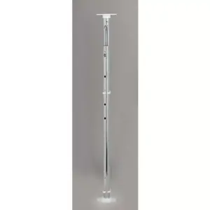 Rev-A-Shelf LD-2062-28-11-1 28 Inch Polymer Full Circle 2 Shelf Lazy Susan Upper Kitchen Cabinet Storage Organizer with Telescoping Shaft, White