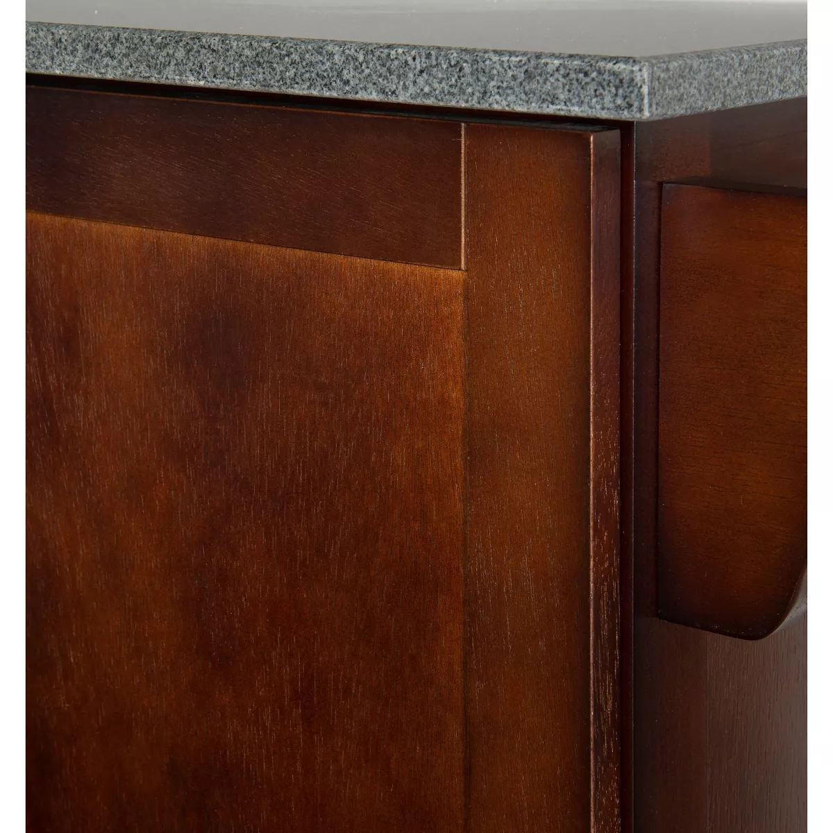 Alanis Kitchen Cart Espresso - Linon