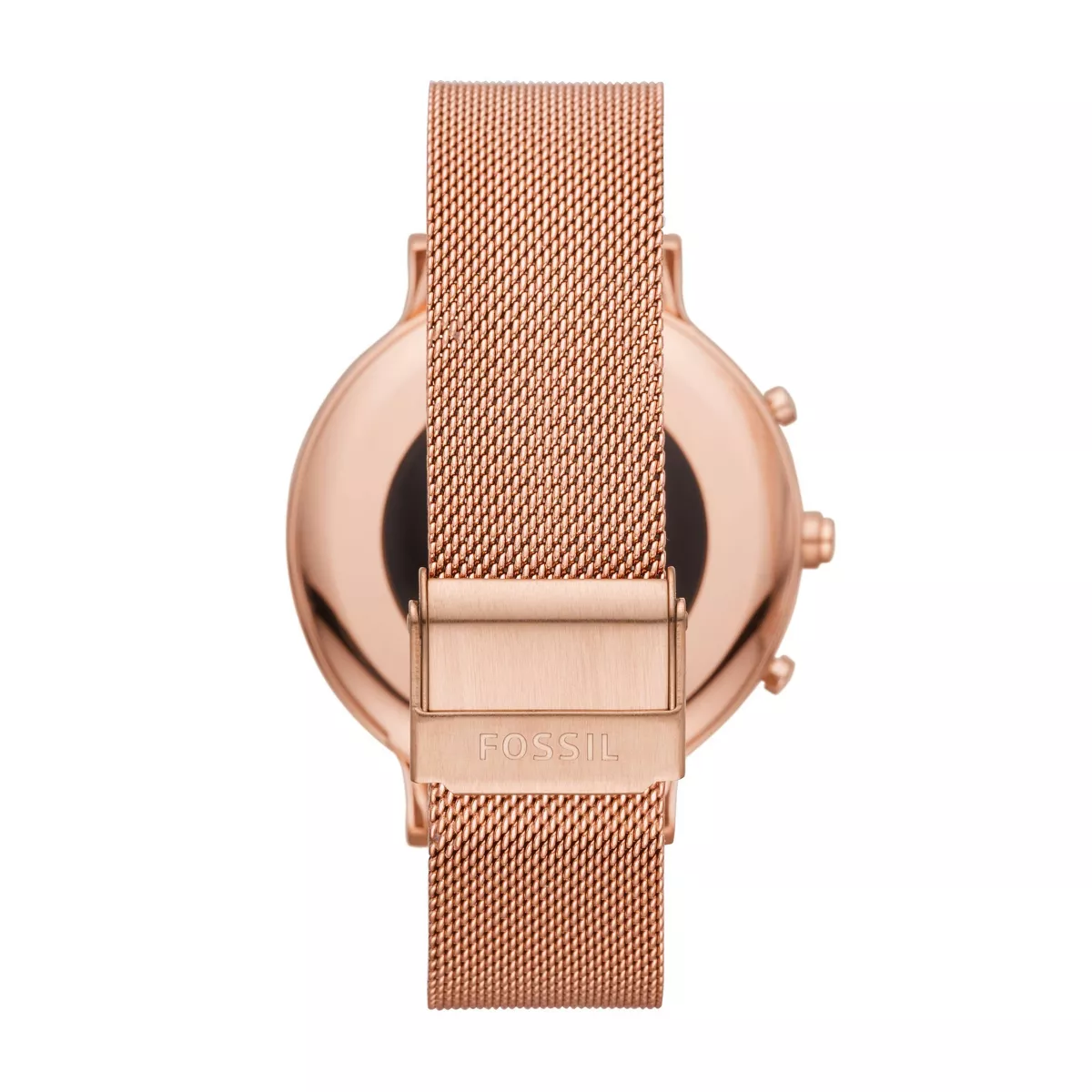 Fossil Hybrid Smartwatch HR Charter 42mm - Rose Gold-Tone Stainless Steel Mesh