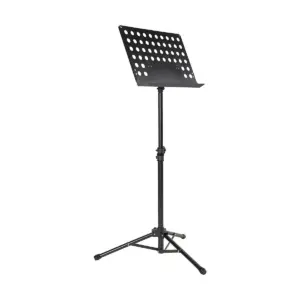 Musician's Gear Tripod Orchestral Music Stand Perforated Black - 2 Pack