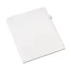 Avery Allstate-Style Legal Exhibit Side Tab Divider Title: 7 Letter White 25/Pack 82205