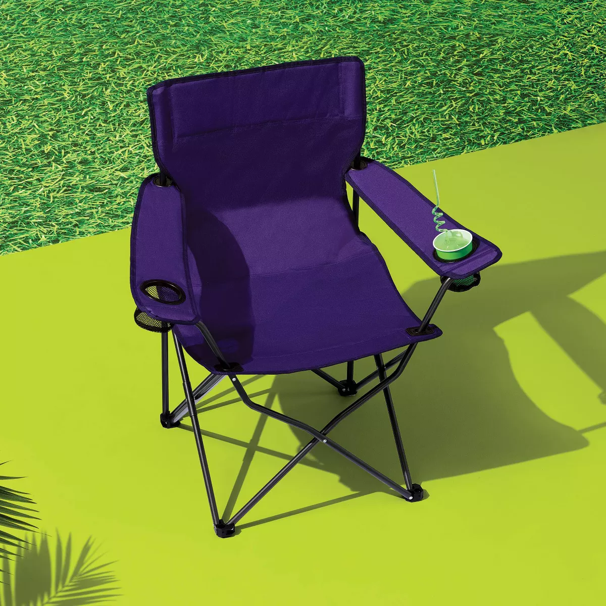 Adult Novelty Quad Chair Solid Navy - Sun Squad™