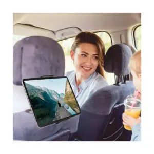 Insten Car Phone Holder Backseat Headrest Mount Stand For iPhone Smartphone Tablet Switch Universal (Width up to 8