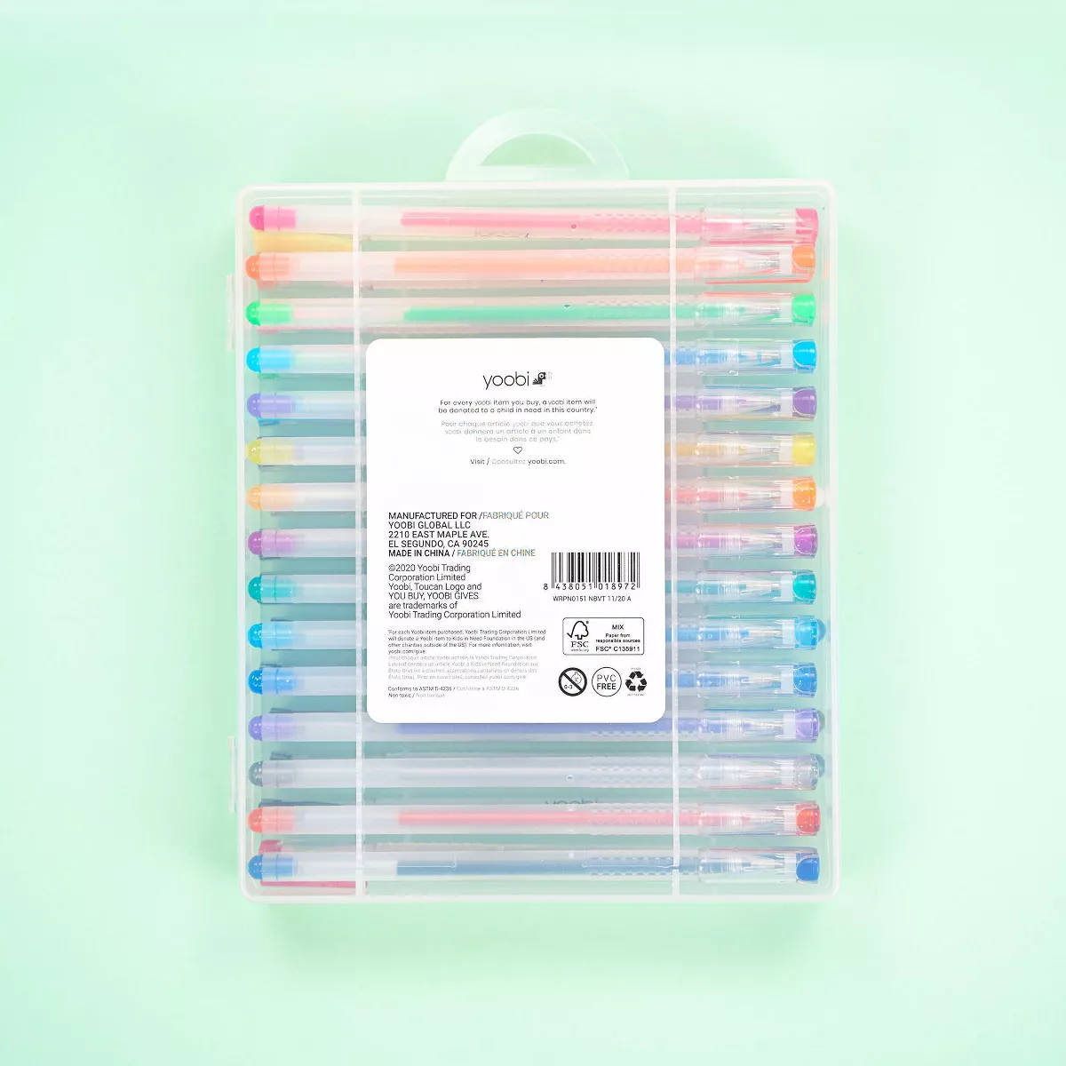 Yoobi™ 30pk Gel Pens Set Multicolor