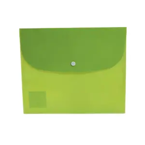 Staples Plastic Envelope with Snap Closure Letter Assorted 9.875