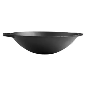 Victoria Cast Iron Wok with Stability Base 14