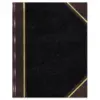 National Texthide Notebook Black/Burgundy 500 Pages 14 1/4 x 8 3/4 57151