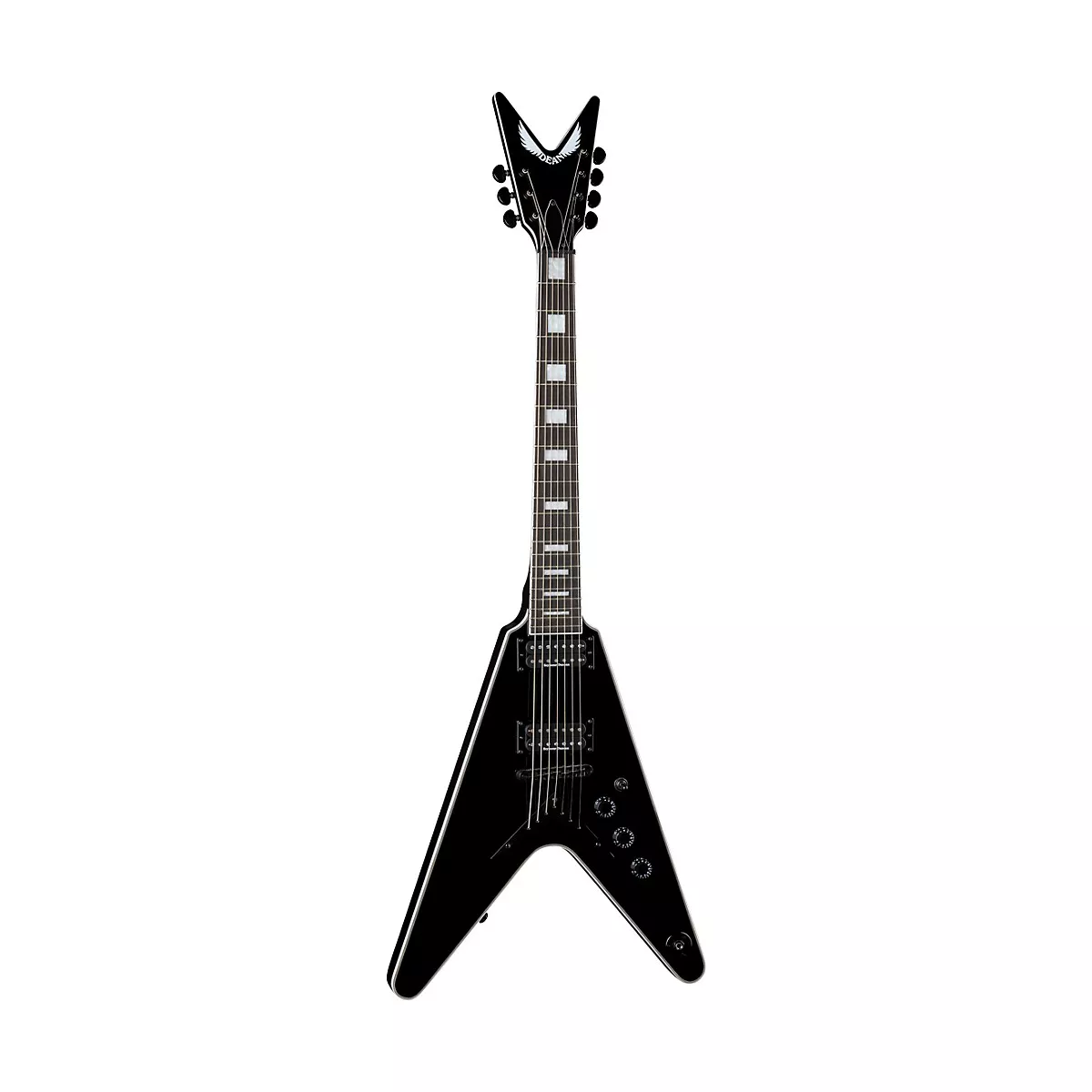 Dean V Select 7-String Electric Guitar Classic Black
