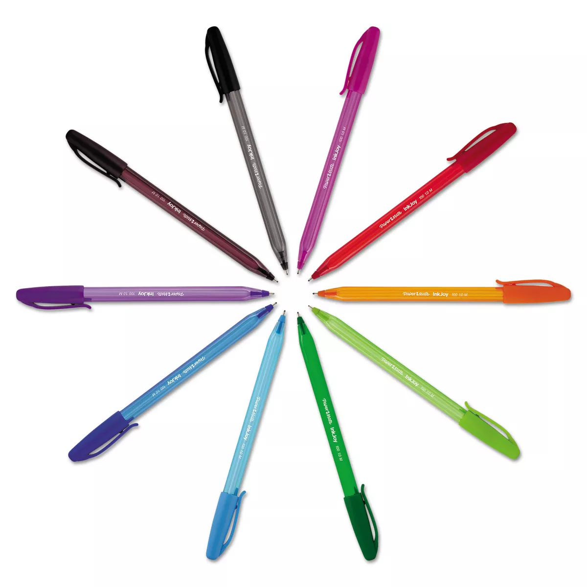 Paper Mate InkJoy 100 Ballpoint Stick Pen 1mm Black 48/Box 1951377