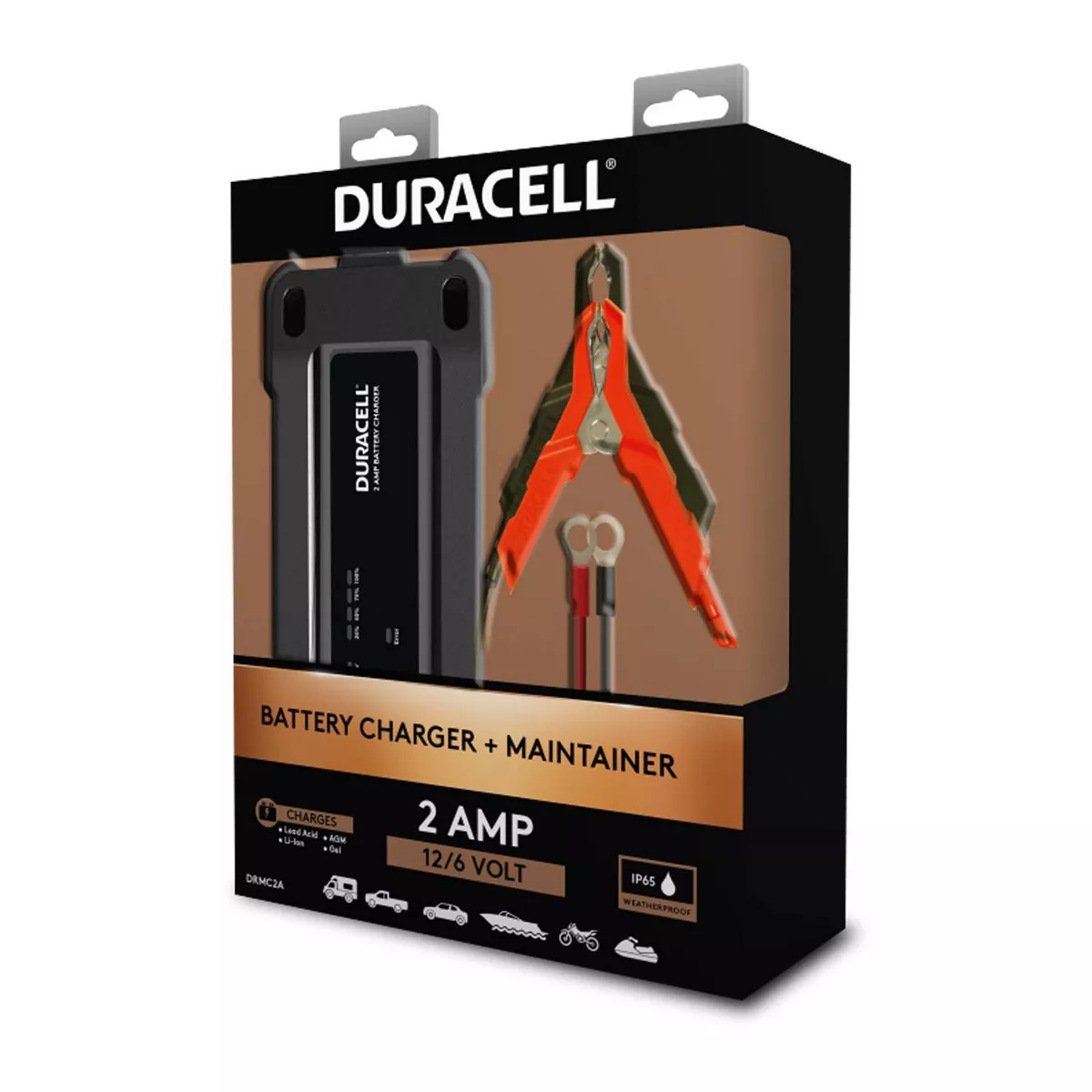 Duracell 2 Amp Battery Charger Maintainer and Gel Batteries