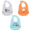 Hudson Baby Infant Boy Silicone Bibs 3pk, Kale Yeah, One Size