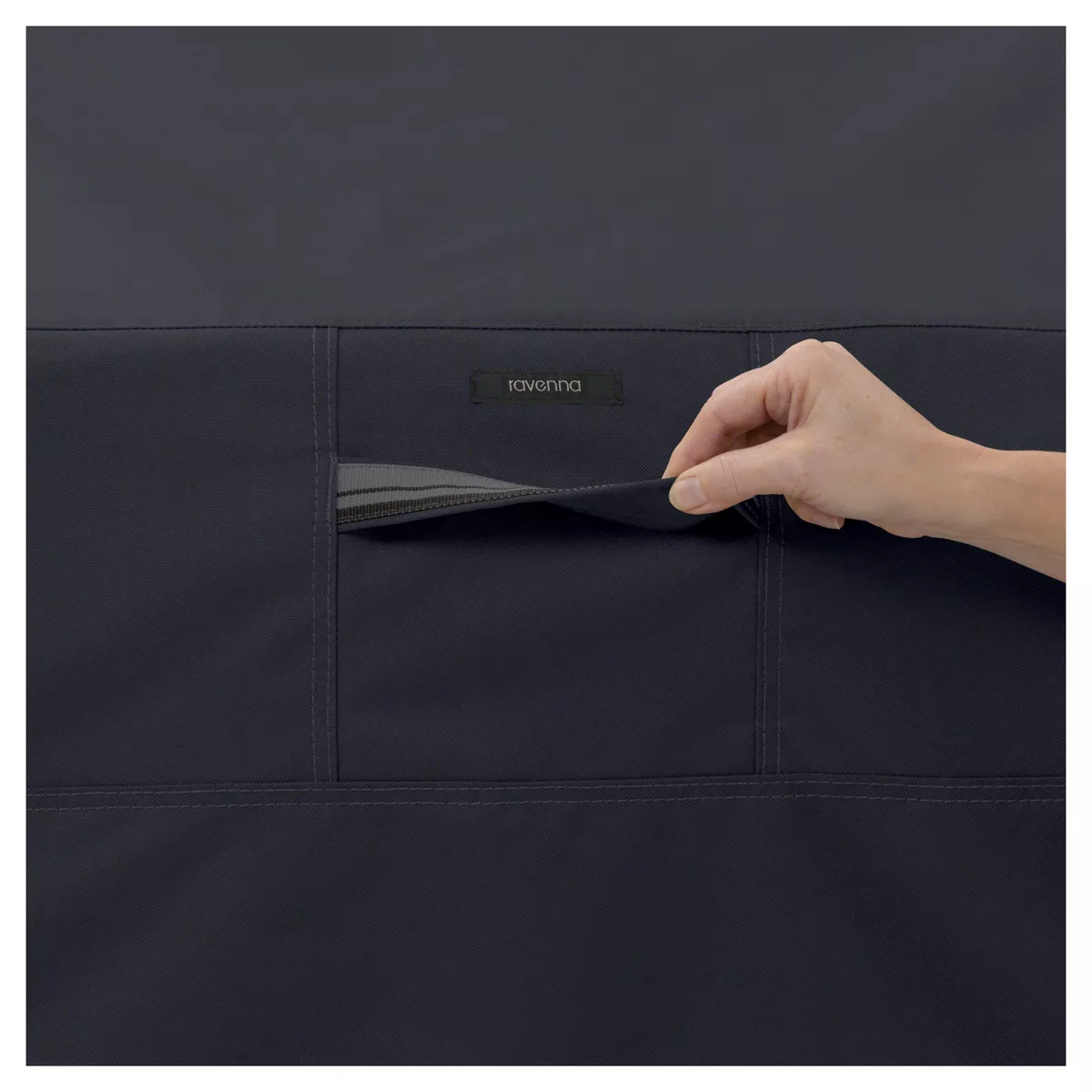 Ravenna Built In Bbq Grill Top Cover, Medium, Black - Black - Classic Accessories
