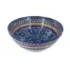 Blue Rose Polish Pottery Blue Art Medium Serving Bowl