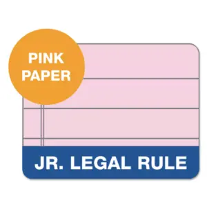 Tops Prism Plus Colored Legal Pads 5 x 8 Pink 50 Sheets Dozen 63050