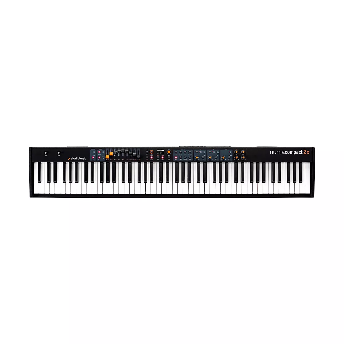Studiologic Numa Compact 2x Semi-Weighted Keyboard with Aftertouch Black 88 Key