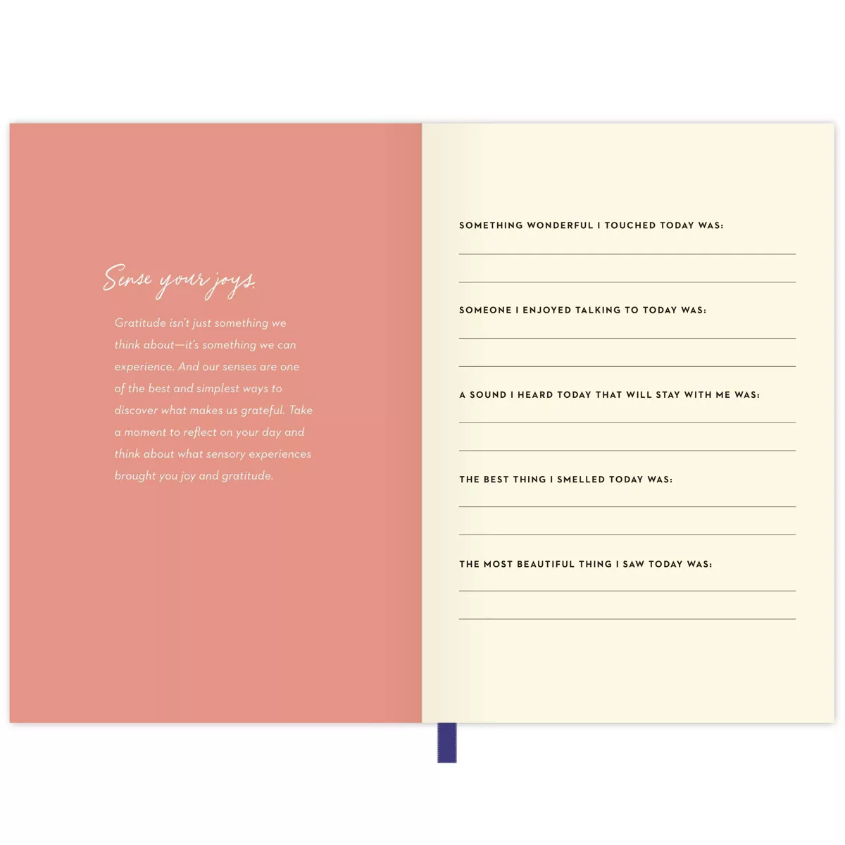 Guided Journal Softcover Sewn Moments of Gratitude - Green Inspired