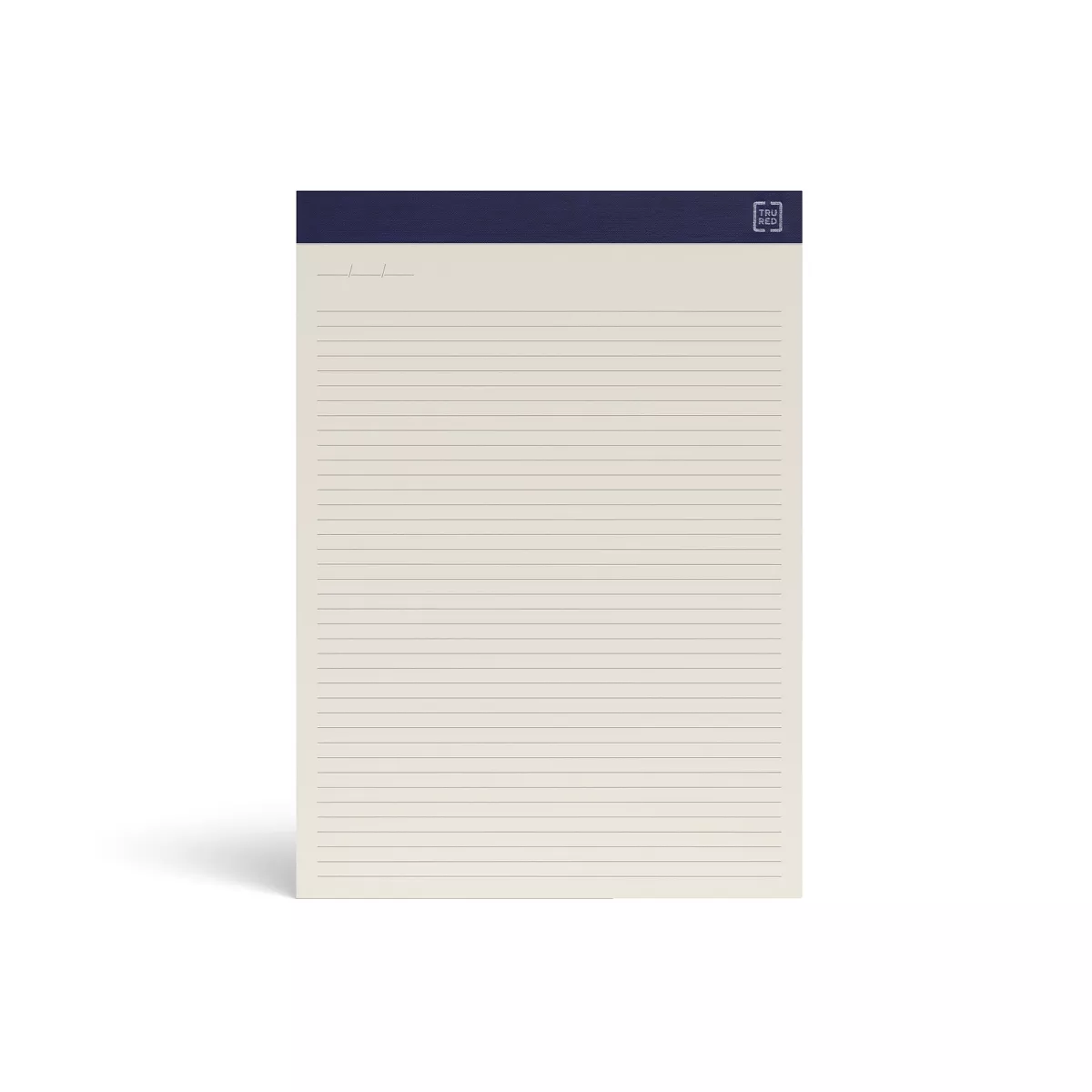 TRU RED Notepads, 8.5" x 11.75", Narrow Ruled, Ivory, 50 Sheets/Pad TR58195