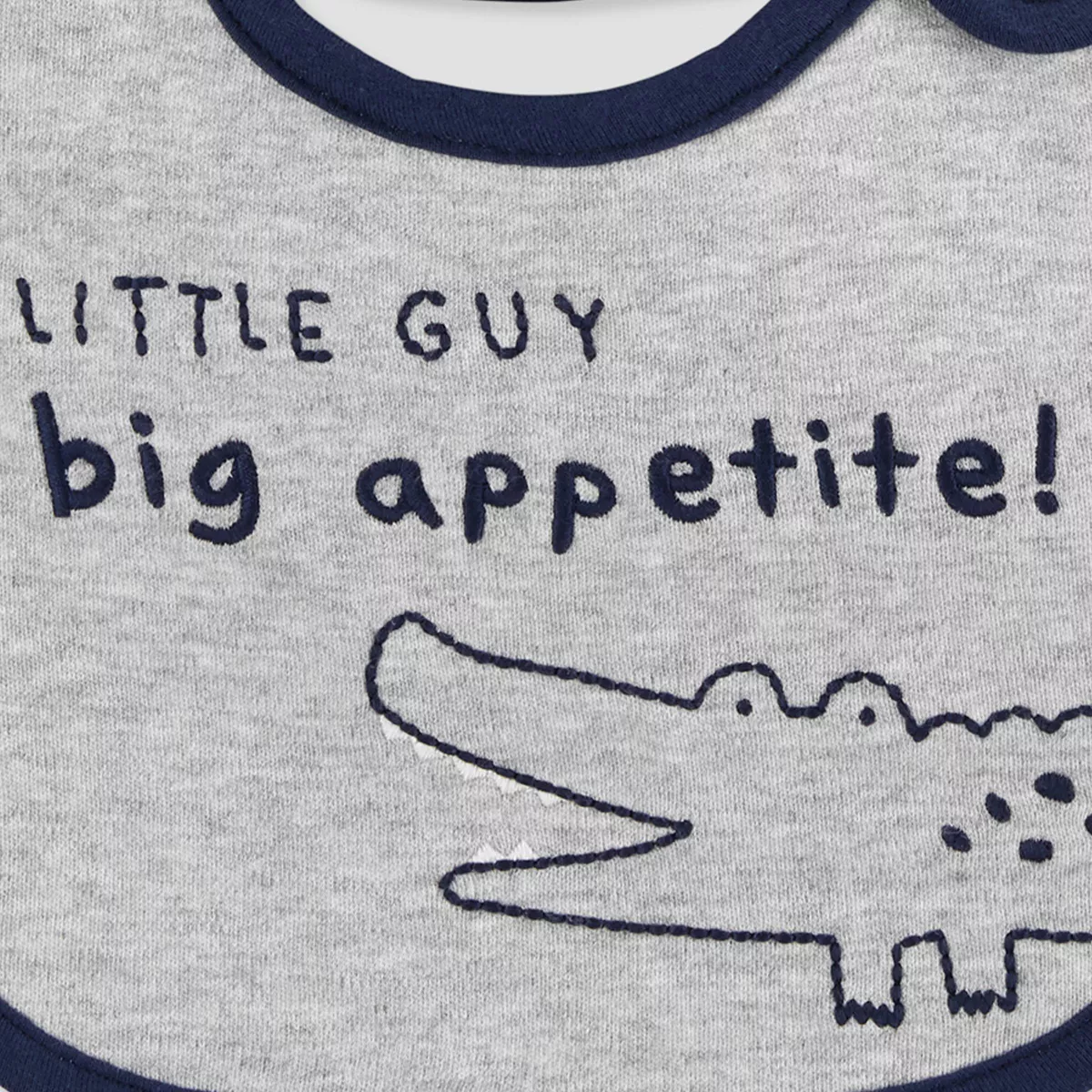 Baby Boys' 3pk Alligator Bib - Just One You® made by carter's Blue/Gray One Size