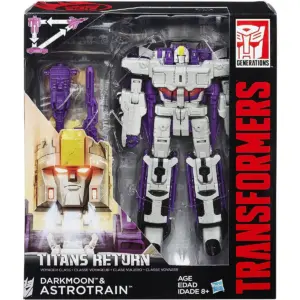 Astrotrain and Darkmoon Voyager Class | Transformers Generations Titans Return Action figures