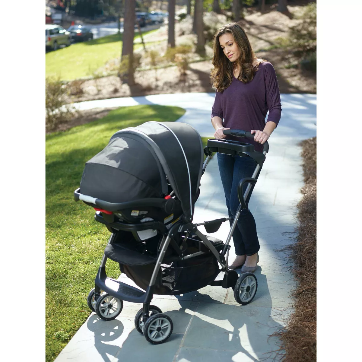 Graco Roomfor2 Click Connect Stand and Ride Stroller - Gotham