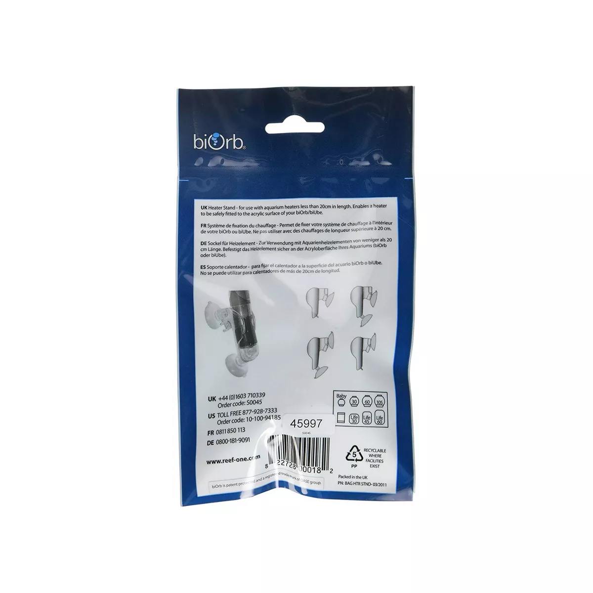 biOrb Heater Stand for Aquariums - Clear