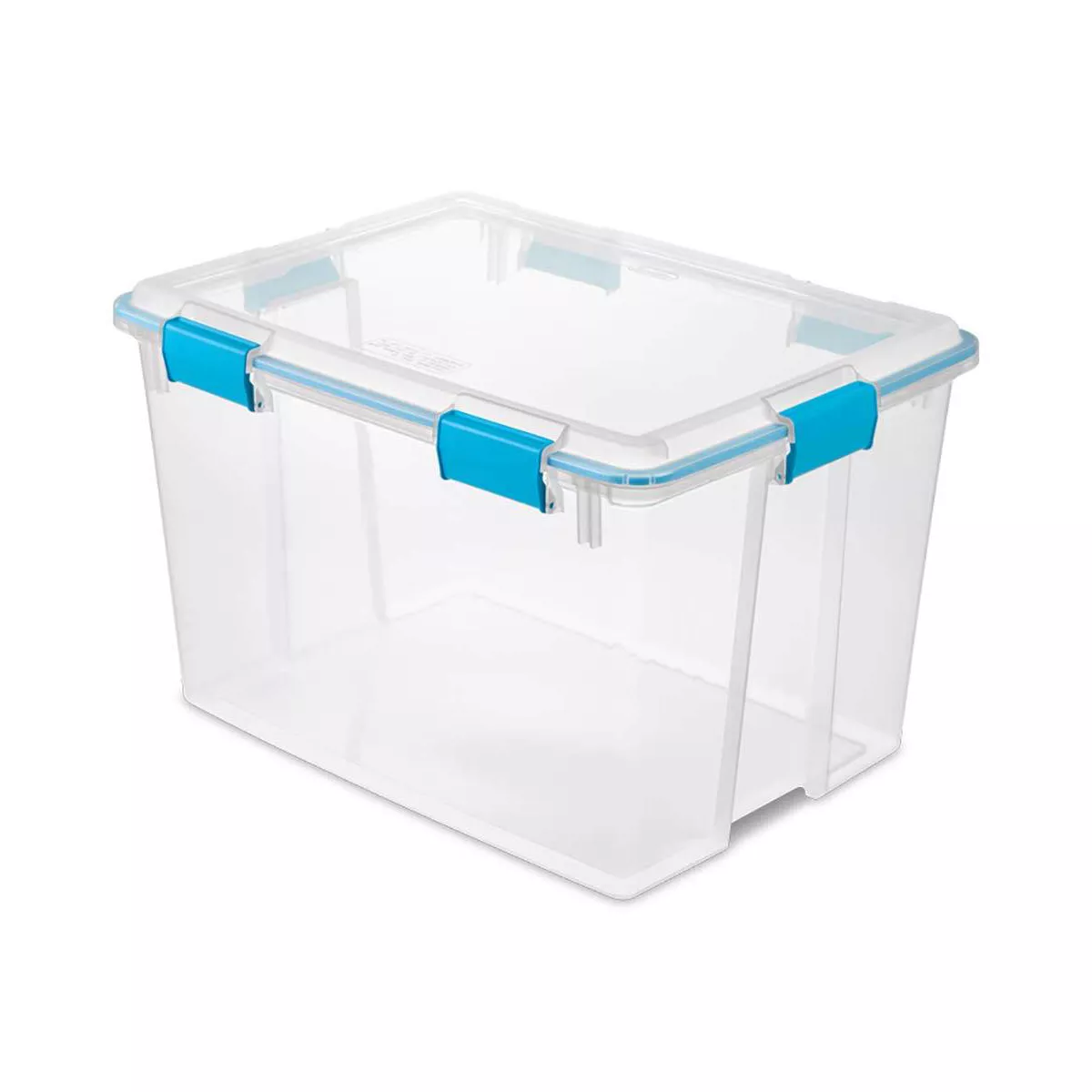 Sterilite 80 Quart Plastic Home Storage Gasket Box Container, Clear (8 Pack)