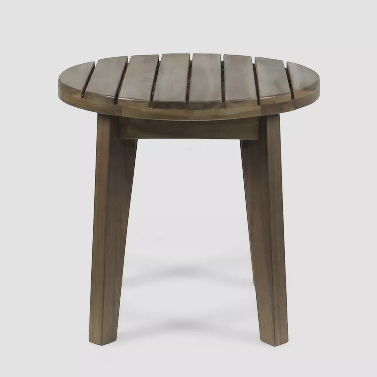 Julian 3pc Iron & Wood Chat Set - Gray/Dark Gray - Christopher Knight Home