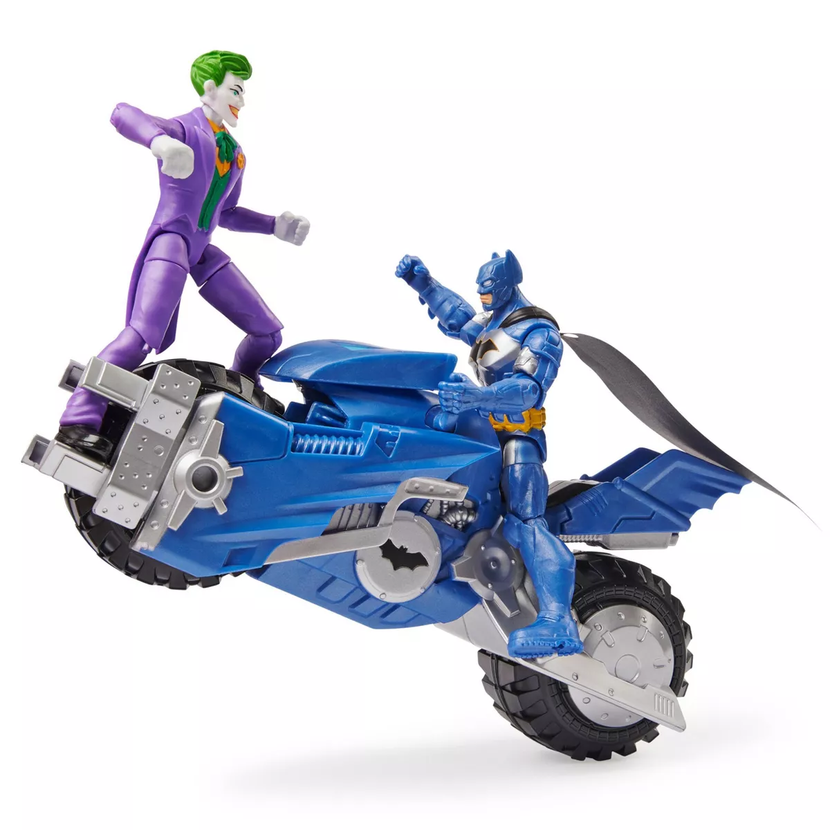 BATMAN Batcycle Vehicle with Batman and The Joker 4
