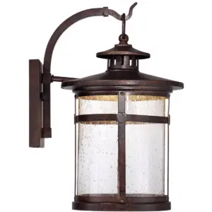 Franklin Iron Works Rustic Outdoor Wall Light Fixture LED Bronze 11 1/2
