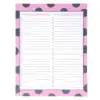 Double To Do List Notepad 8.5"x11" Pink- Kahootie Co