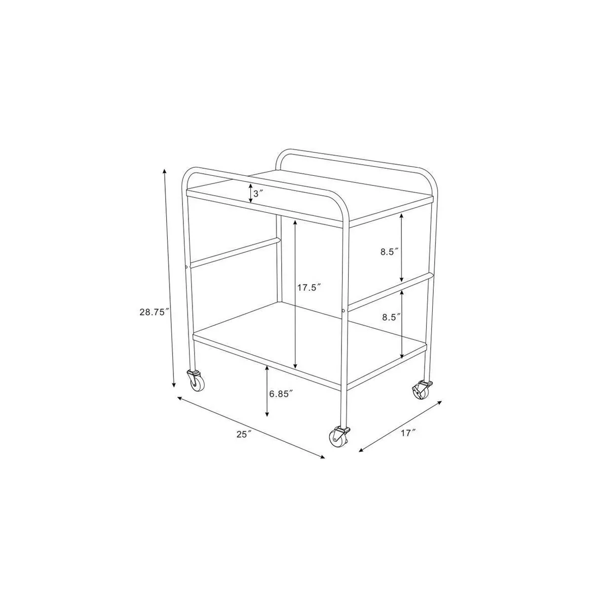 Multi-Purpose Cart Black - Hearth & Hand with Magnolia