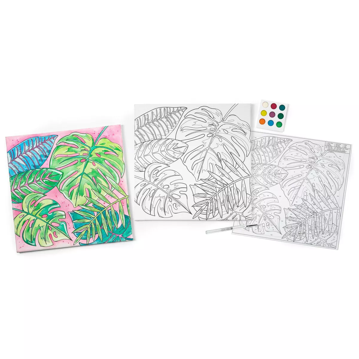 Faber-Castell Paint by Number Watercolor Set - Tropical