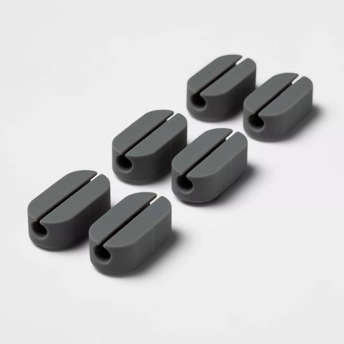 heyday™ Pill Clip Cable Management 6pk - Cool Gray