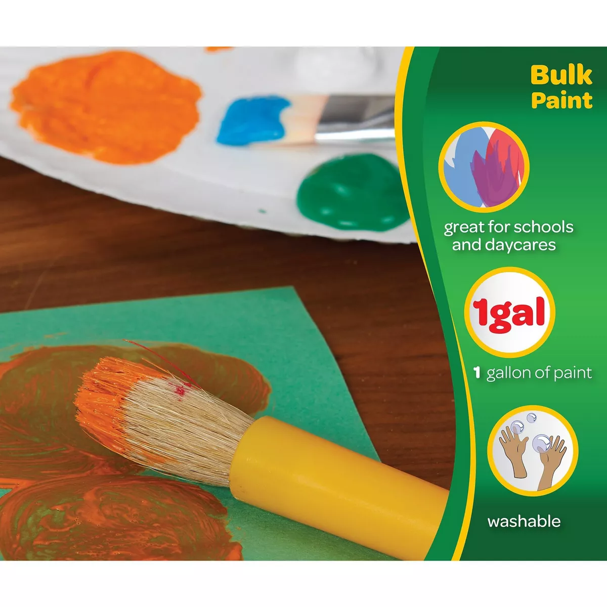 Crayola Washable Paint Orange 1 gal 542128036