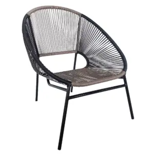 Outdoor 3pc Conversation Set - Black - TK Classics