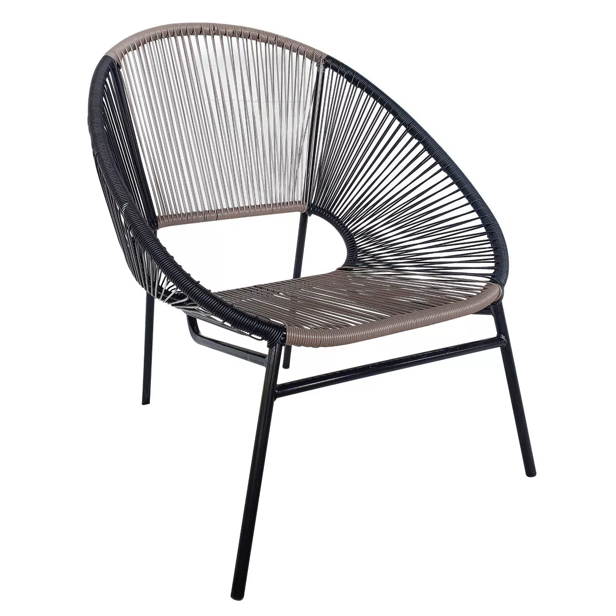 Outdoor 3pc Conversation Set - Black - TK Classics