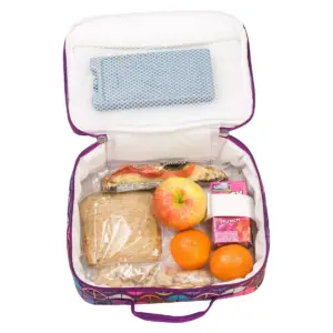 Wildkin Lunch Box - Purple Peace Signs