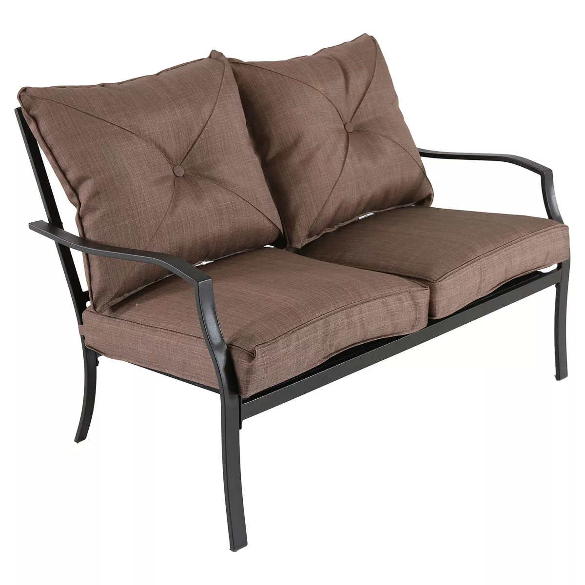 Crawford 4pc Metal Patio Chat Set - Tan