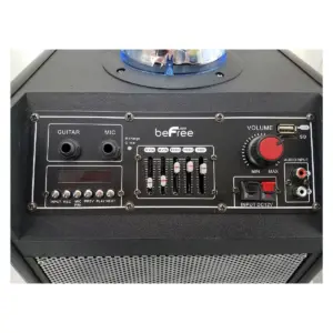 beFree Sound Projection Party Light Dome 6.5in Subwoofer Bluetooth Portable Party Speaker