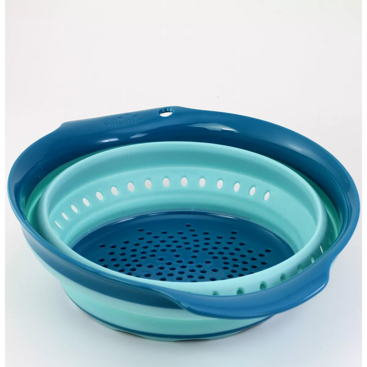 Squish 4qt Plastic Collapsible Colander Teal